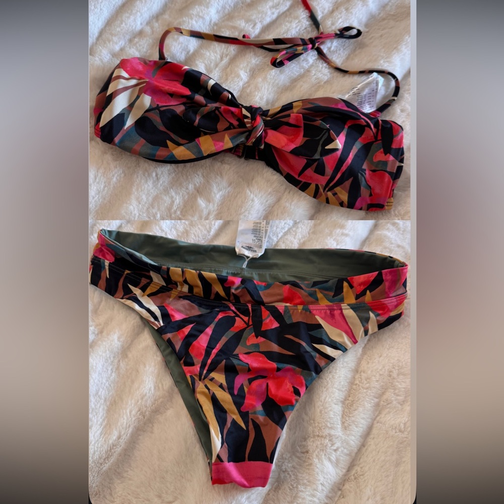 GUC Billabong Tropical Print Bikini set